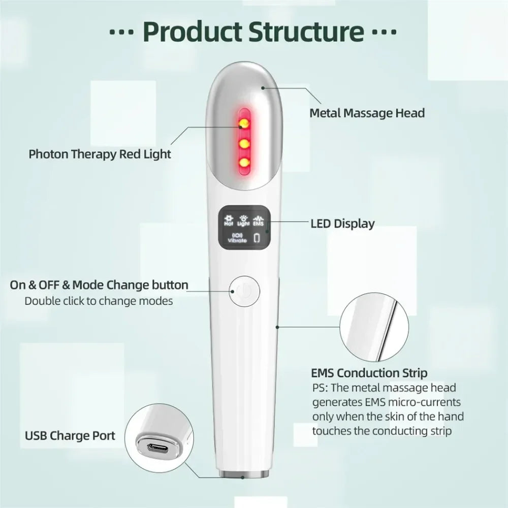 Microcurrent Face Lift Wand | V-Shape Toning & Anti-Aging Device