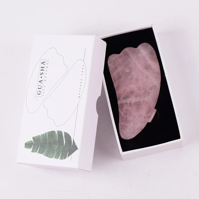 Rose Quartz Gua Sha + Face Roller Set | Sculpt Depuff & Lymphatic Drainage