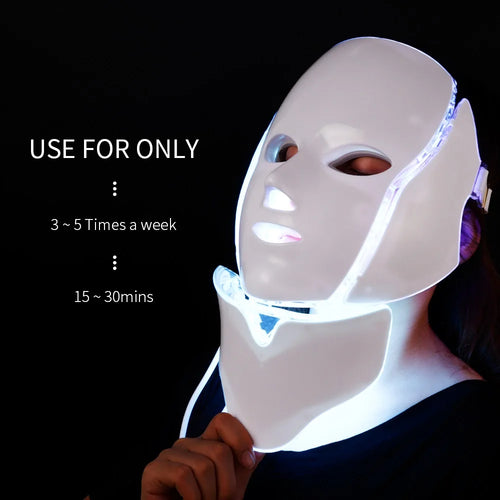 7-Color LED Light Therapy Face Mask | Anti-Acne Anti-Aging Skin Treatment