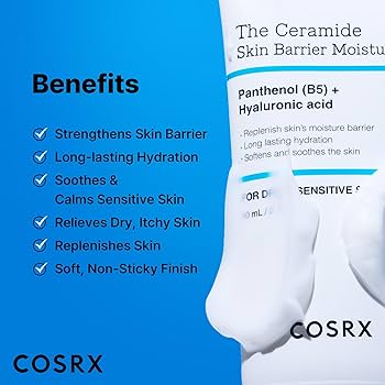 COSRX Ceramide Skin Barrier Moisturizer | 7 Ceramides + Hyaluronic Acid + Panthenol | All Skin Types | Korean Skincare | 2.7 fl oz