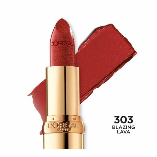 L'Oreal Paris Colour Riche Satin Lipstick — Blushing Berry | Argan Oil & Vitamin E | Creamy Hydrating Formula