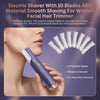 Dermaplaning Face Razor Set 10pcs | Painless Peach Fuzz Removal & Exfoliation