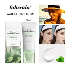 Lakerain Centella Water-Fit Sun Serum SPF50+ | Hyaluronic Acid Moisturising Sunscreen | Lightweight Korean Skincare | 50ml