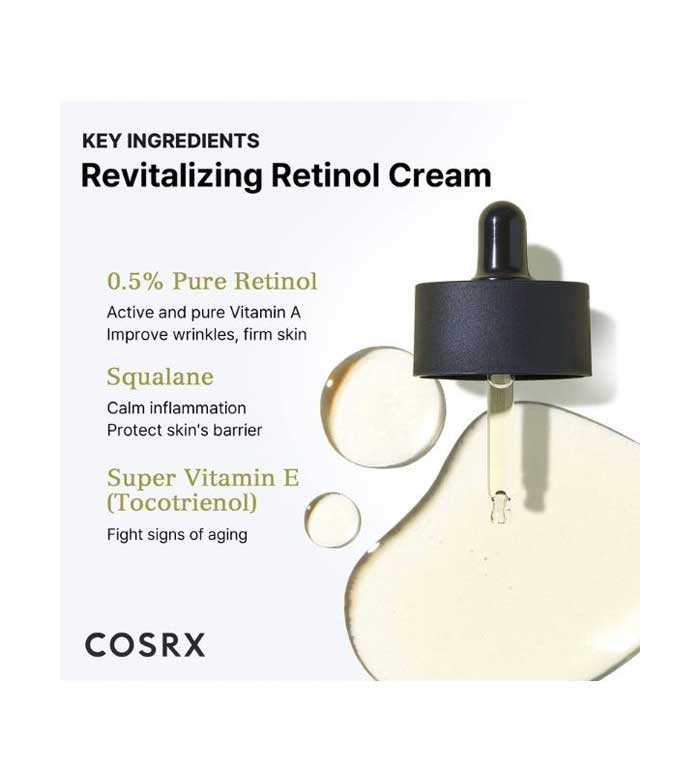 COSRX Retinol 0.5 Oil, Anti-aging Serum with 0.5% Retinoid Treatment for Face, Reduce Wrinkles, Fine Lines, Gentle Skincare for Day & Night, Not Tested on Animals, Korean Skin Care