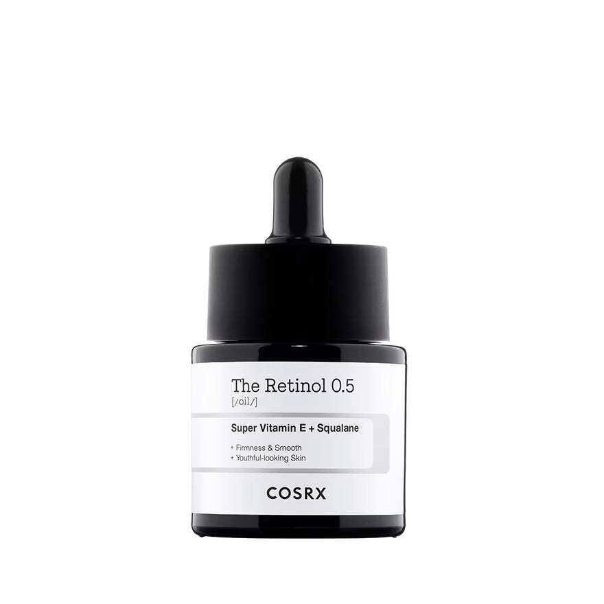 COSRX Retinol 0.5 Oil, Anti-aging Serum with 0.5% Retinoid Treatment for Face, Reduce Wrinkles, Fine Lines, Gentle Skincare for Day & Night, Not Tested on Animals, Korean Skin Care