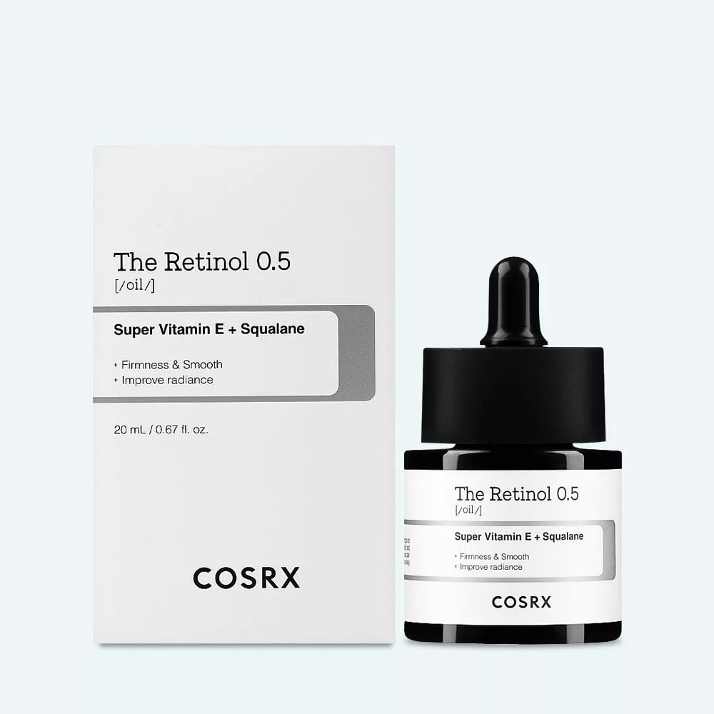 COSRX Retinol 0.5 Oil, Anti-aging Serum with 0.5% Retinoid Treatment for Face, Reduce Wrinkles, Fine Lines, Gentle Skincare for Day & Night, Not Tested on Animals, Korean Skin Care