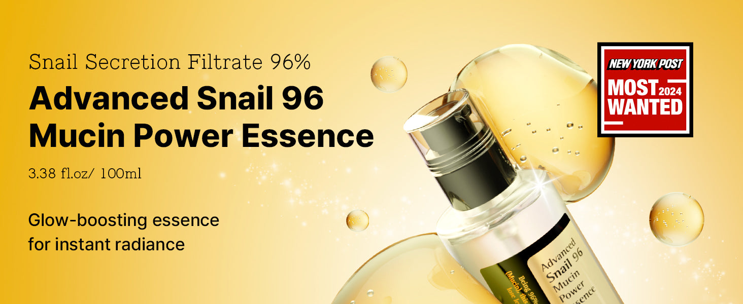 Korean Snail Mucin 96% Essence Serum | Glass Skin Hydration & Anti-Aging