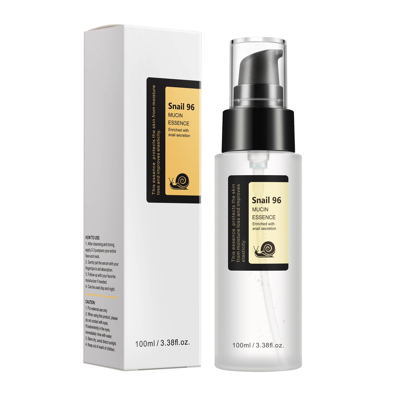 Korean Snail Mucin 96% Essence Serum | Glass Skin Hydration & Anti-Aging
