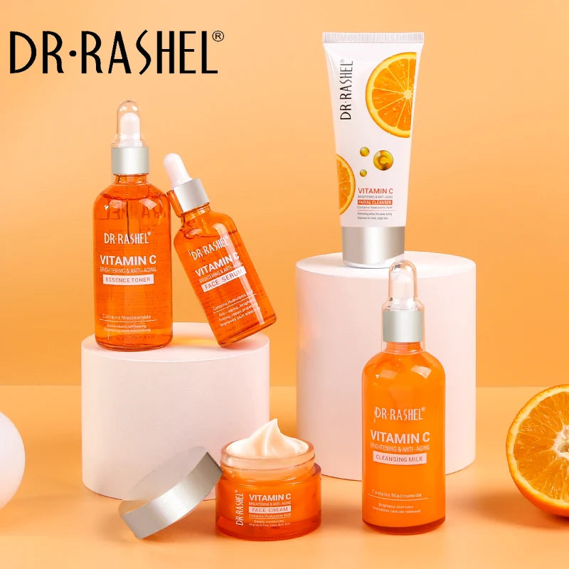 DR RASHEL Vitamin C + Hyaluronic Acid Brightening Serum | Anti-Aging Whitening Moisturising | 50ml