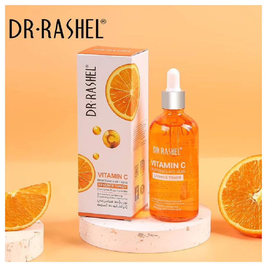 DR RASHEL Vitamin C + Hyaluronic Acid Brightening Serum | Anti-Aging Whitening Moisturising | 50ml