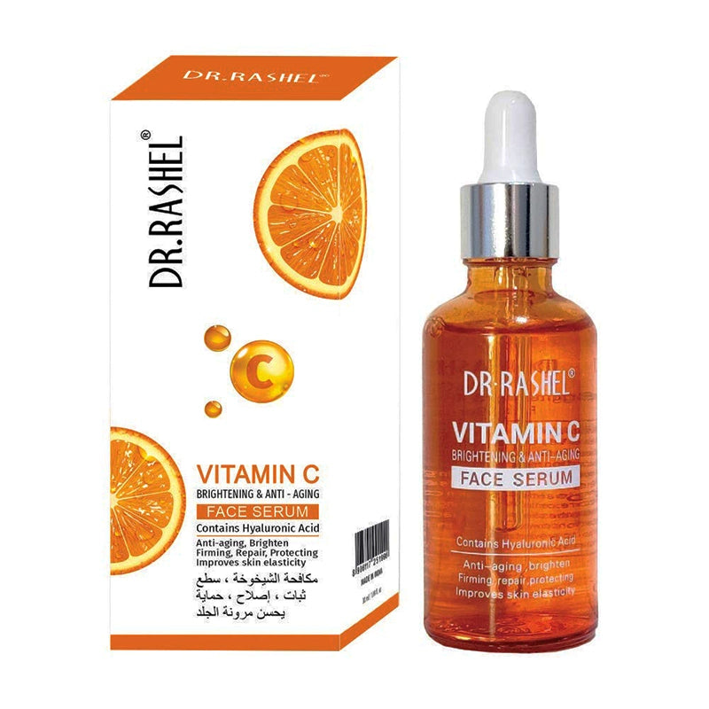 DR RASHEL Vitamin C + Hyaluronic Acid Brightening Serum | Anti-Aging Whitening Moisturising | 50ml