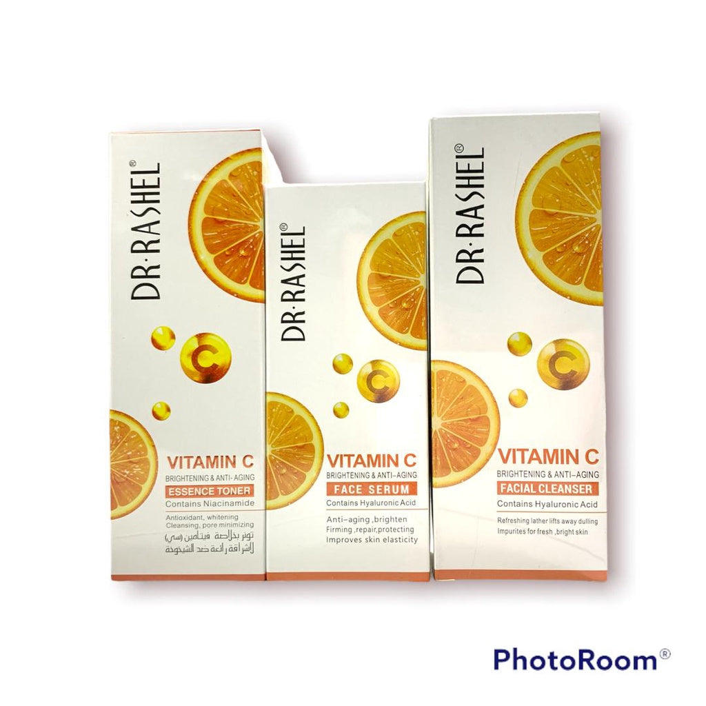 DR RASHEL Vitamin C + Hyaluronic Acid Brightening Serum | Anti-Aging Whitening Moisturising | 50ml