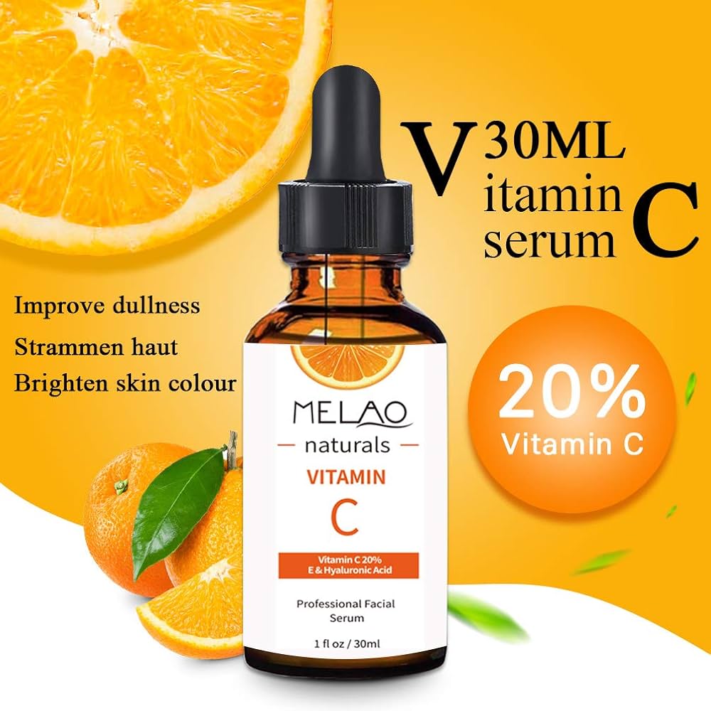 Vitamin C + Hyaluronic Acid Brightening Face Serum | Fade Dark Spots & Glow