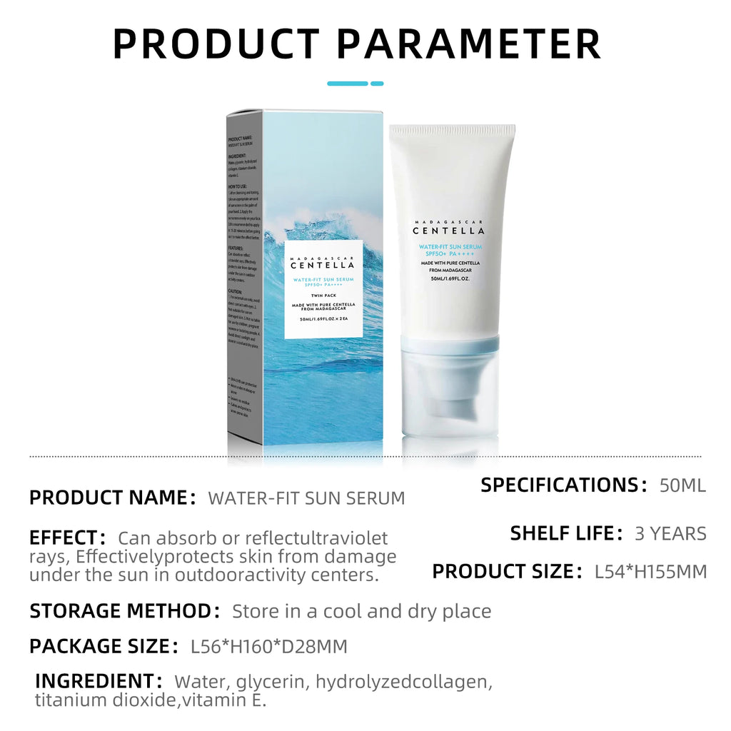 SPF50 Invisible Sunscreen Serum | No White Cast | Daily UV Protection
