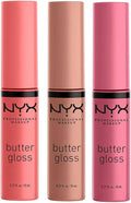 NYX Professional Makeup Butter Gloss 3-Pack | Gen Z Favourite Lip Gloss Set