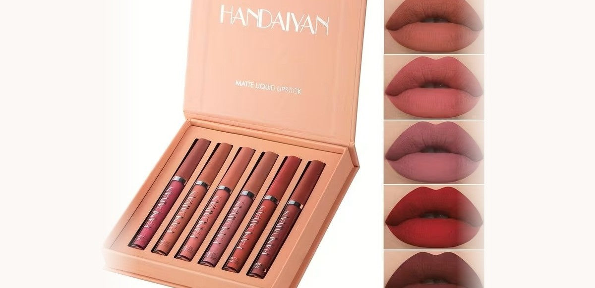 HANDAIYAN Velvet Matte Lipstick Set (6 Pcs)