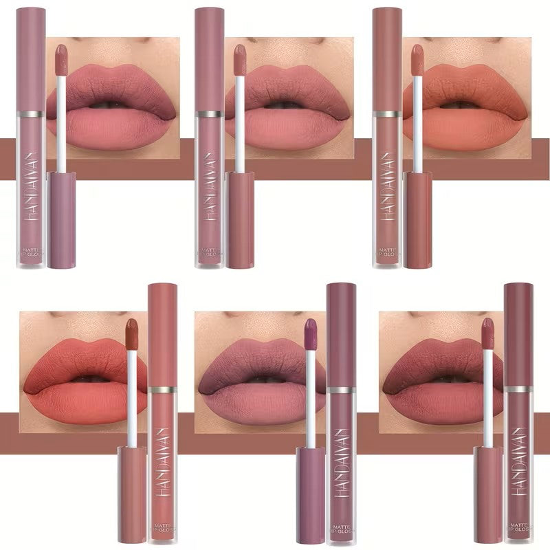 HANDAIYAN Velvet Matte Lipstick Set (6 Pcs)