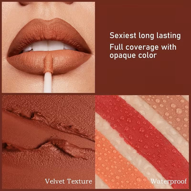 HANDAIYAN Velvet Matte Lipstick Set (6 Pcs)