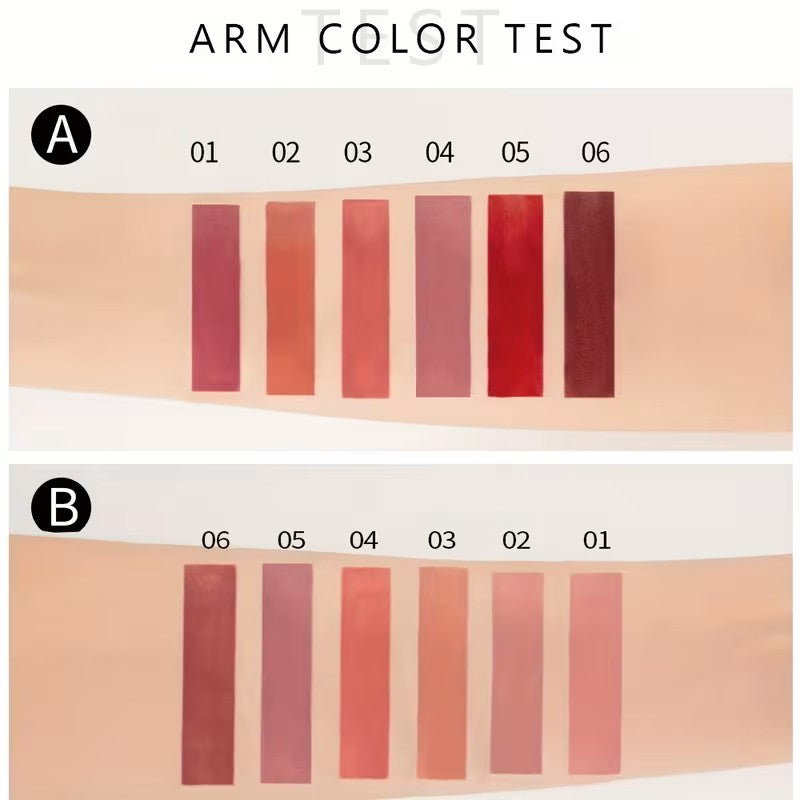 HANDAIYAN Velvet Matte Lipstick Set (6 Pcs)
