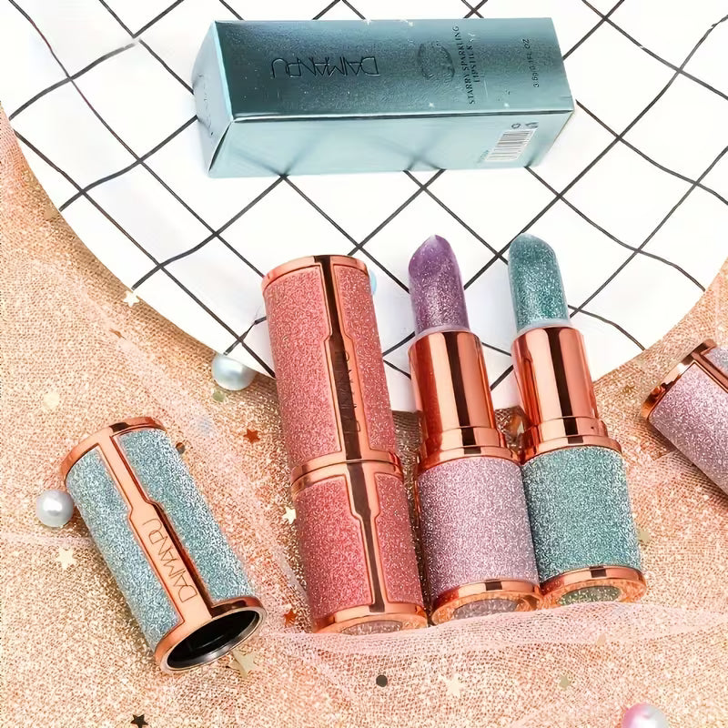 Rose Smoke Shimmer Lipstick — Glossy Velvet Finish | Waterproof & Long-Lasting