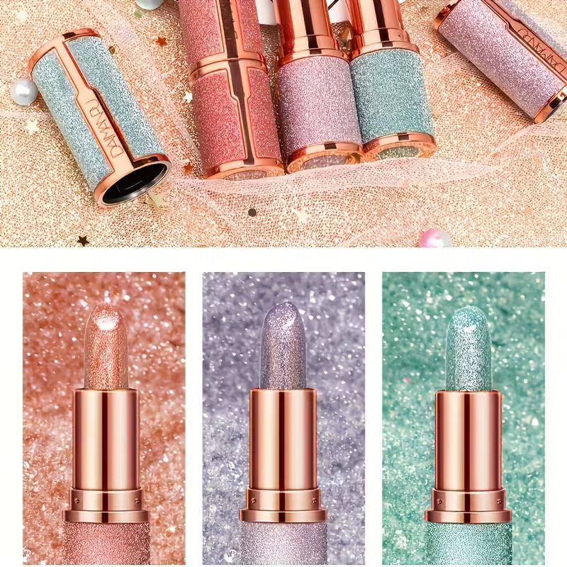Rose Smoke Shimmer Lipstick — Glossy Velvet Finish | Waterproof & Long-Lasting